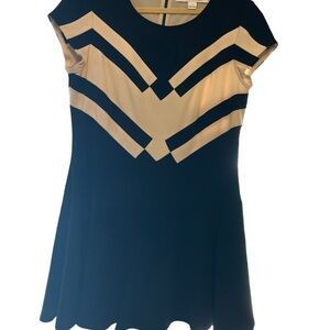 Diane Von Furstenberg Black and Cream Dress